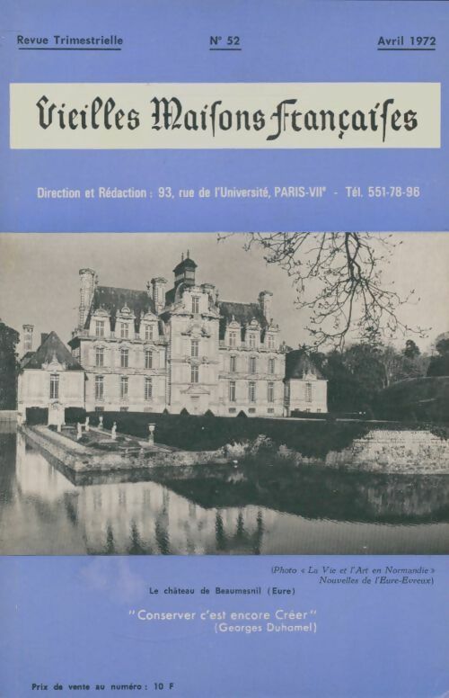 Livrenpoche : Vieilles maisons françaises n°52 - Collectif - Livre