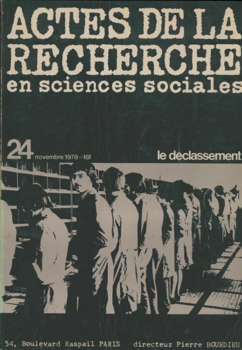 Livrenpoche : Actes de la recherche en sciences sociales n°24 - Collectif - Livre