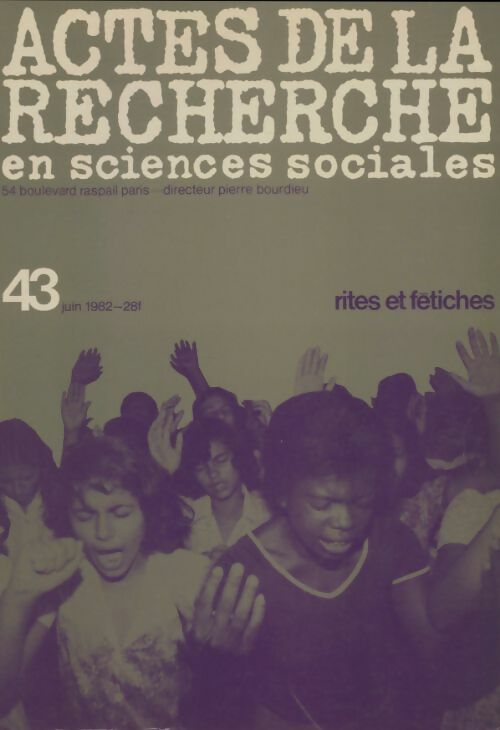 Livrenpoche : Actes de la recherche en sciences sociales n°43 - Collectif - Livre