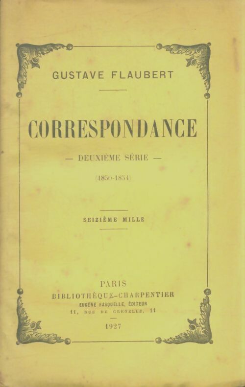 Livrenpoche : Correspondance Tome II - Gustave Flaubert - Livre