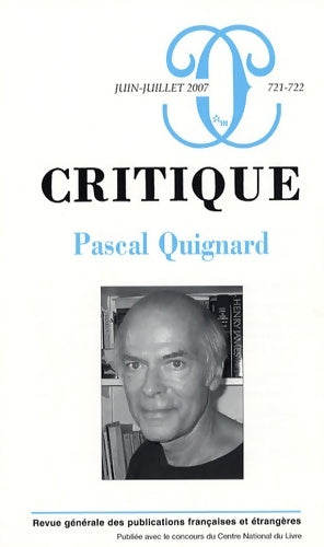 Livrenpoche : Revue critique 721-722 - Collectif - Livre