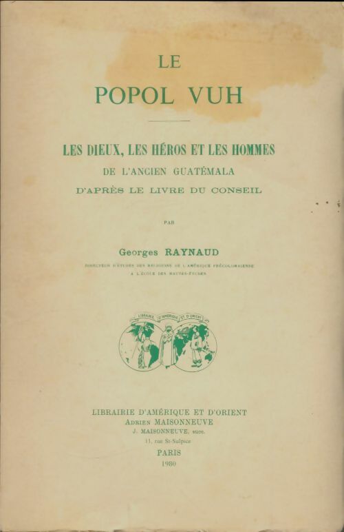 Livrenpoche : Le popol-vuh - Georges Raynaud - Livre