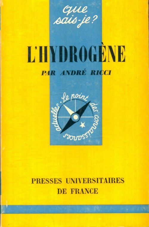 Livrenpoche : L'hydrogène - André Ricci - Livre