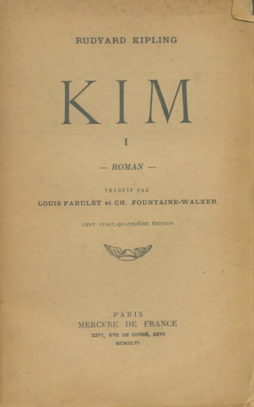 Livrenpoche : Kim Tome I - Rudyard Kipling - Livre