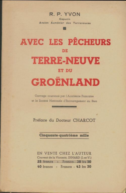 Livrenpoche : Avec le pêcheurs de Terre-Neuve et du Groënland - R.P Yvon - Livre