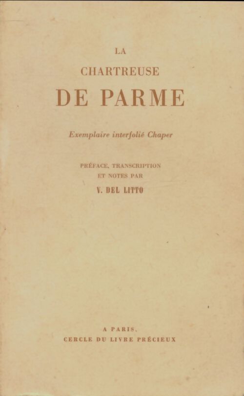 Livrenpoche : La chartreuse de Parme - Stendhal - Livre
