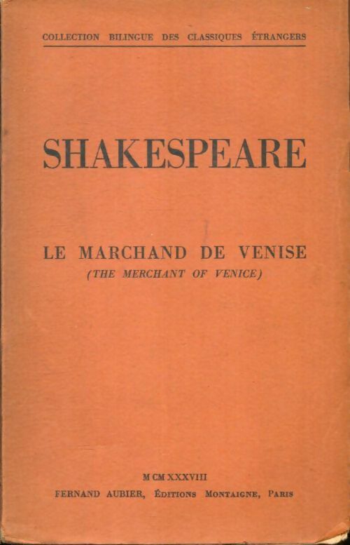 Livrenpoche : Le marchand de Venise - William Shakespeare - Livre
