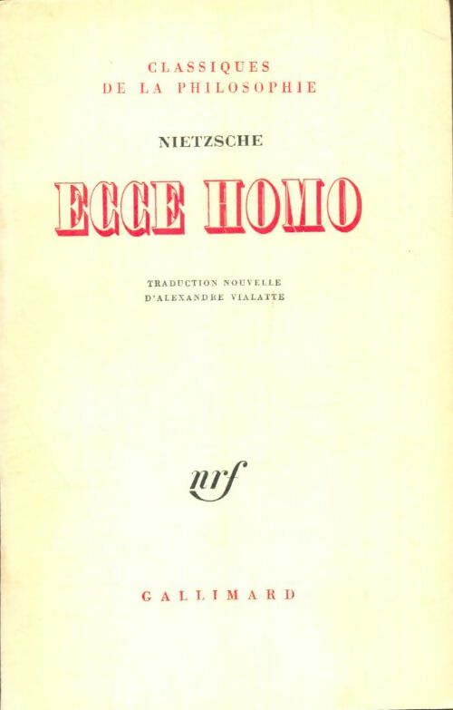 Livrenpoche : Ecce homo - Friedrich Nietzsche - Livre