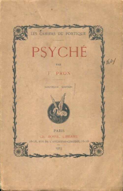 Livrenpoche : Psyché - F. Pron - Livre
