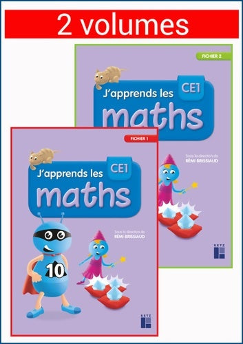 Livrenpoche : J'apprends les maths CE1 - Fichier en 2 volumes - Pierre Clerc - Livre