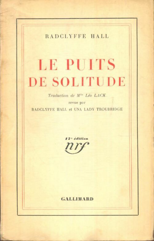 Livrenpoche : Le puits de solitude - Radclyffe Hall - Livre
