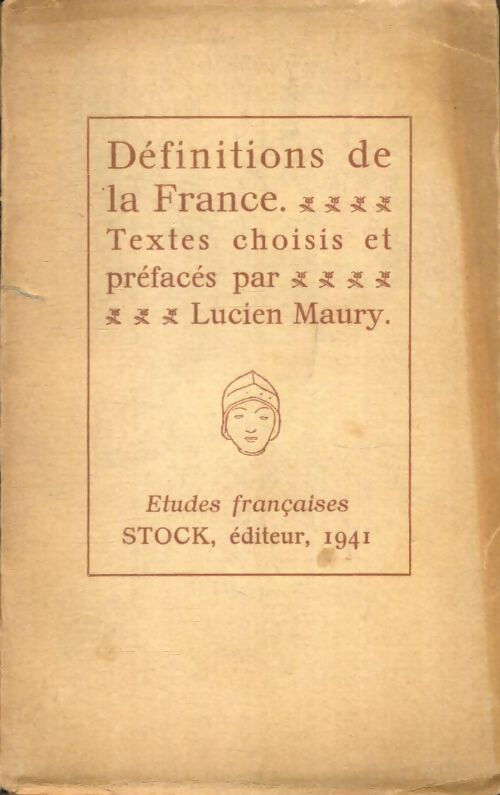 Livrenpoche : Definitions de la France - Lucien Maury - Livre