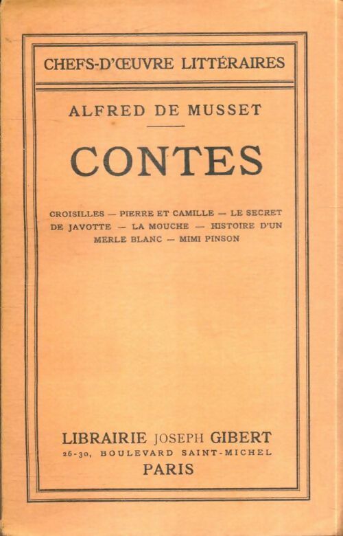 Livrenpoche : Contes - Alfred De Musset - Livre