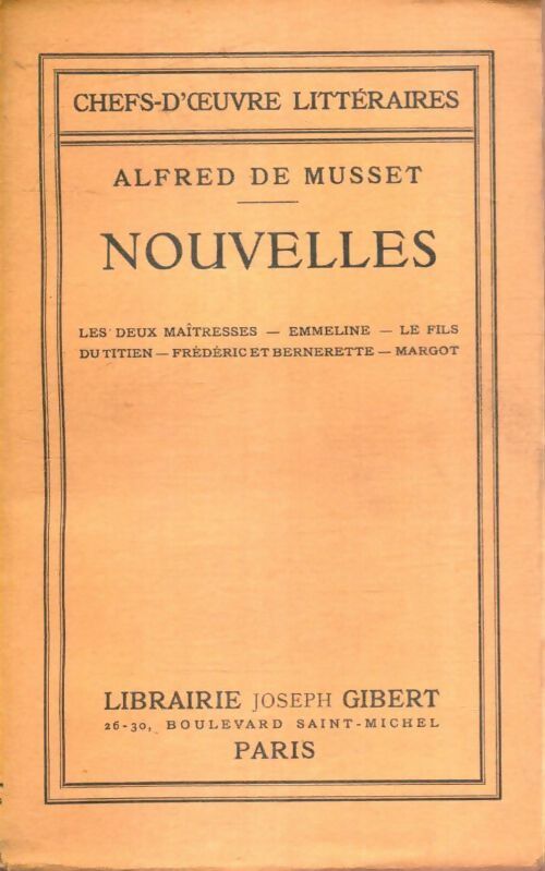 Livrenpoche : Nouvelles - Alfred De Musset - Livre