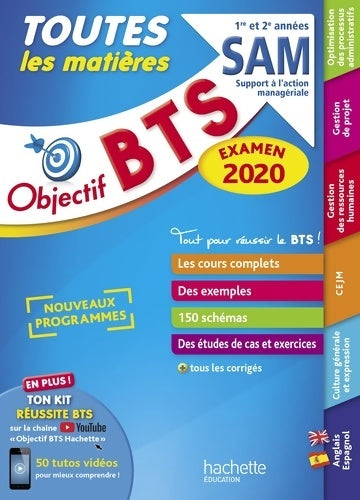 Livrenpoche : Objectif BTS SAM 2020 Toutes les matières - Anne Christine Dray - Livre