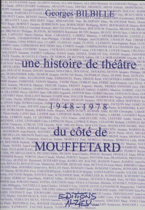 Livrenpoche : Une histoire de théâtre du côté de Mouffetard - Georges Bilbille - Livre