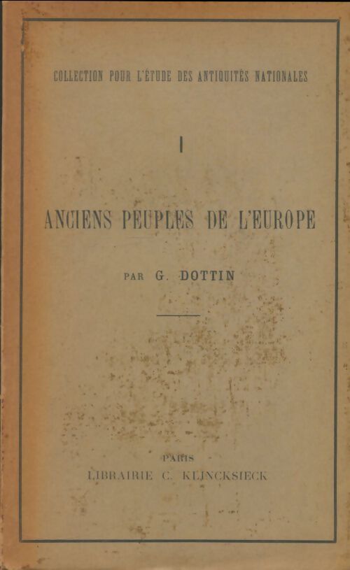 Livrenpoche : Les anciens peuples de l'Europe - Georges Dottin - Livre