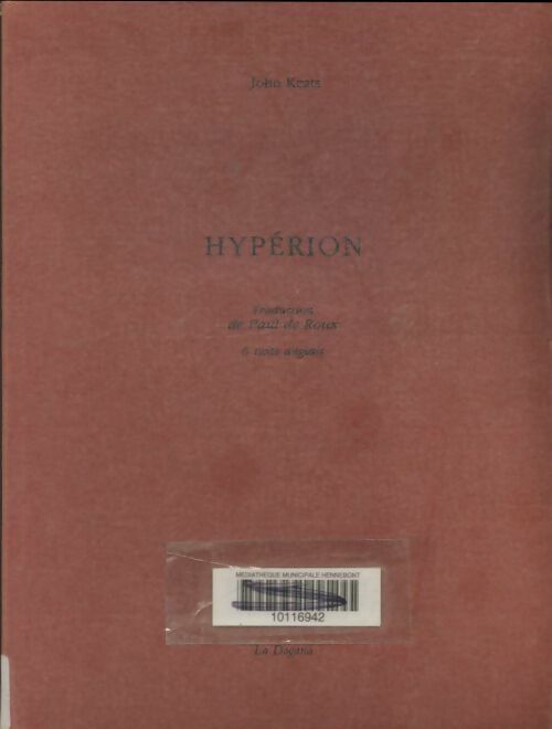 Livrenpoche : Hypérion  - John Keats - Livre
