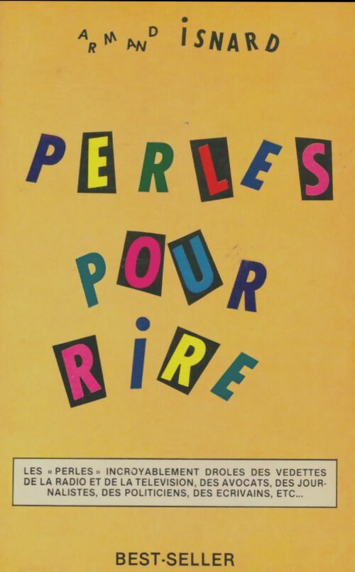 Livrenpoche : Perles pour rire - Armand Isnard - Livre