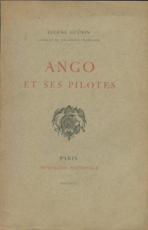 Livrenpoche : Ango et ses pilotes - Eugène Guénin - Livre