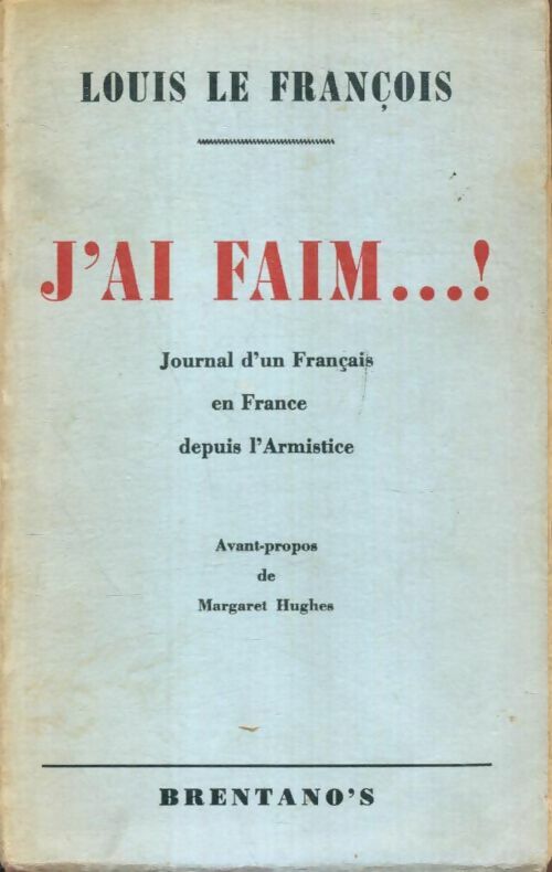 Livrenpoche : J'ai faim... ! - Louis Le François - Livre
