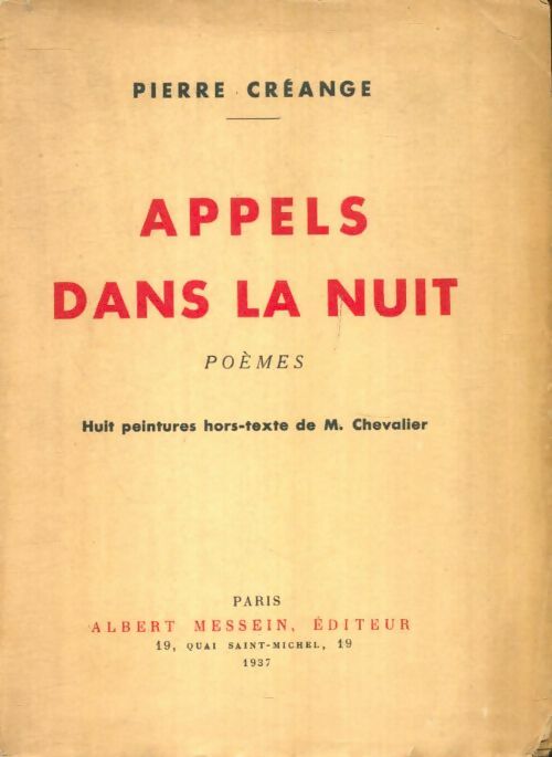 Livrenpoche : Appels dans la nuit - Pierre Créange - Livre