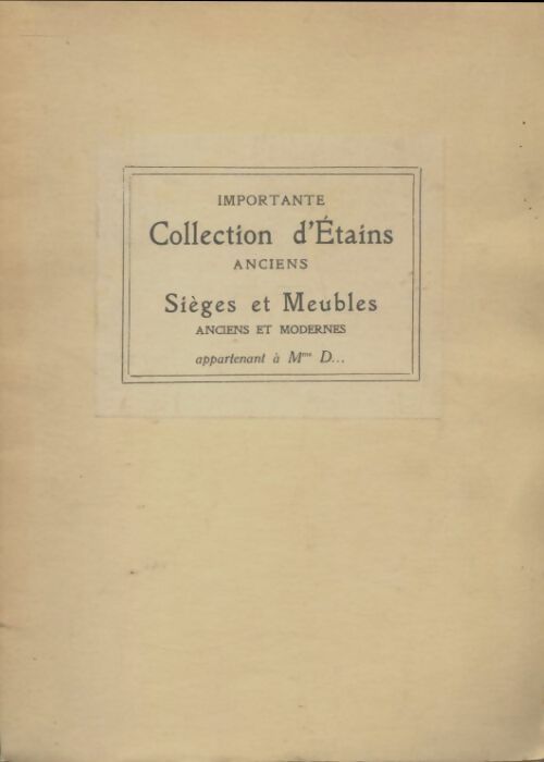 Livrenpoche : Importante collection d'étains anciens - Collectif - Livre