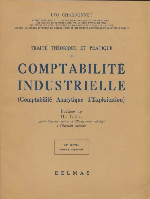 Livrenpoche : Comptabilité industrielle - Léo Chardonnet - Livre