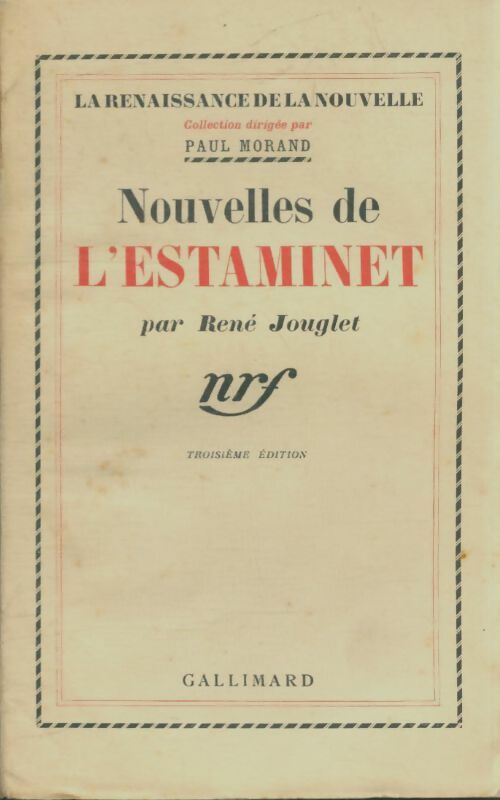 Livrenpoche : Nouvelles de l'estaminet - René Jouglet - Livre