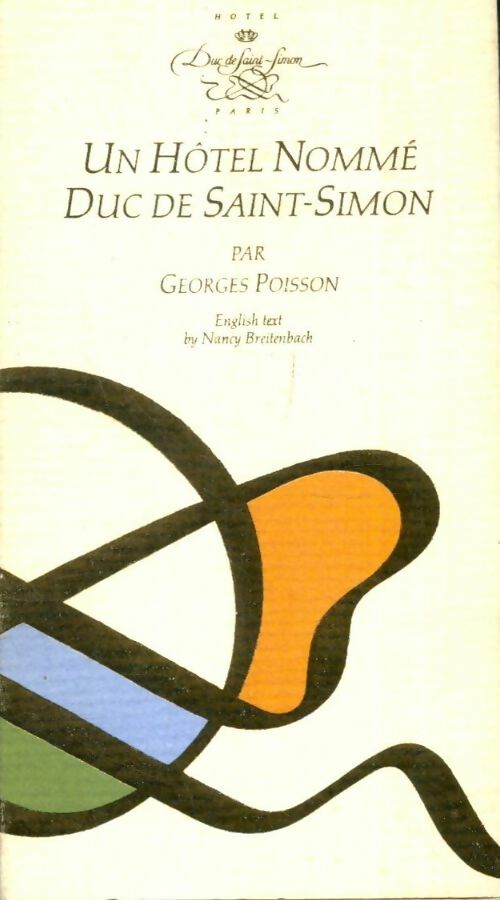 Livrenpoche : Un hôtel nommé Duc de Saint-Simon - Georges Poisson - Livre
