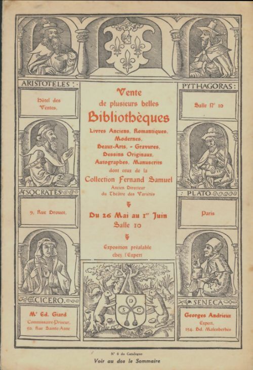 Livrenpoche : Ventes de plusieurs belles bibliothèques - Fernand Samuel - Livre