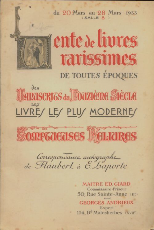 Livrenpoche : Ventes de livres rarissimes de toute époques - Ed Giard - Livre