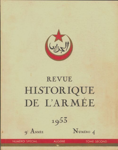 Livrenpoche : Revue historique de l'armée 1953 n°4 - Collectif - Livre