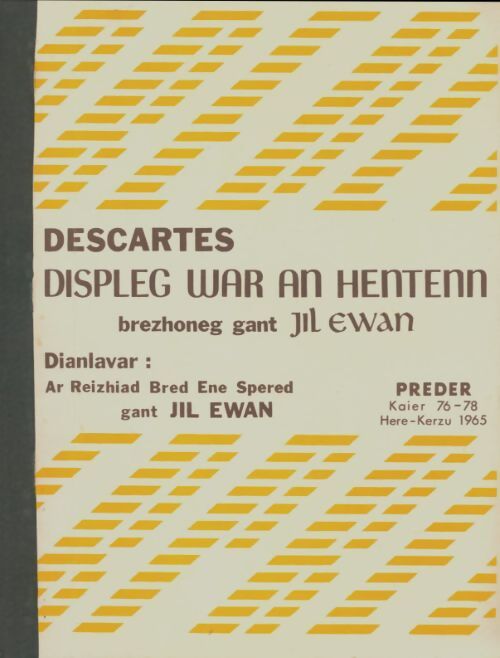 Livrenpoche : Displeg war an henten - René Descartes - Livre