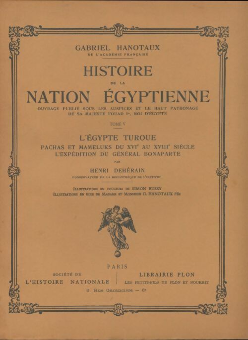 Livrenpoche : Histoire de la nation égyptienne Tome V - Gabriel Hanotaux - Livre