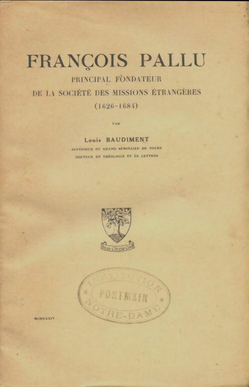Livrenpoche : François Pallu - Louis Baudiment - Livre