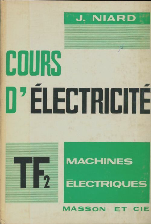 Livrenpoche : Cours d'électricité Terminales F2 - Jean Niard - Livre