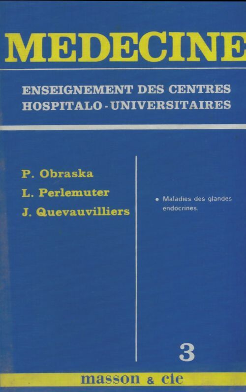 Livrenpoche : Médecine Tome III - P Obraska - Livre