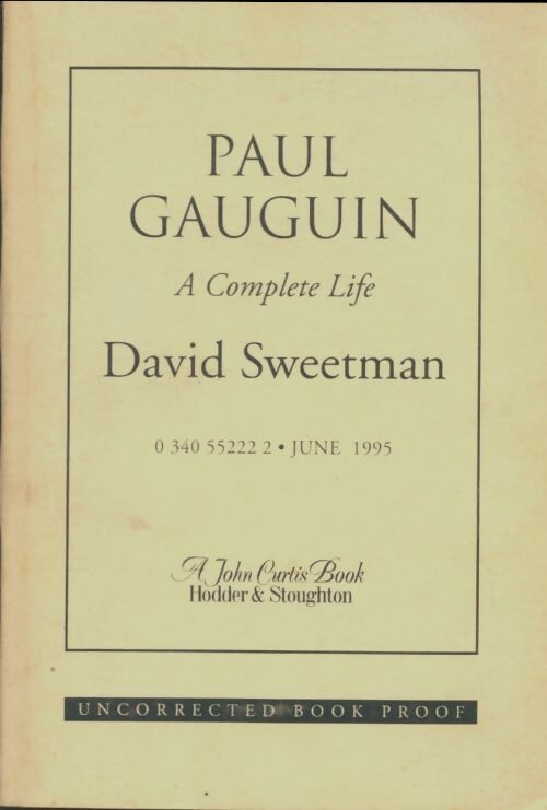 Livrenpoche : Paul Gauguin - David Sweetman - Livre