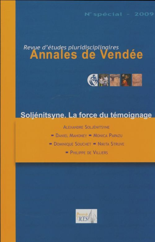Livrenpoche : Annales de Vendée n° spécial : Soljénitsyne - Collectif - Livre