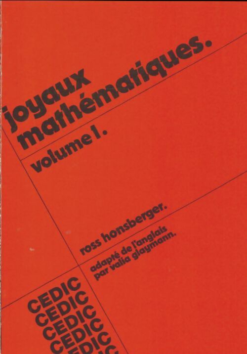 Livrenpoche : Joyaux mathématiques Tome I - Ross Honsberger - Livre