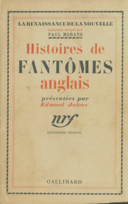 Livrenpoche : Histoires de fantômes anglais - Edmond Jaloux - Livre