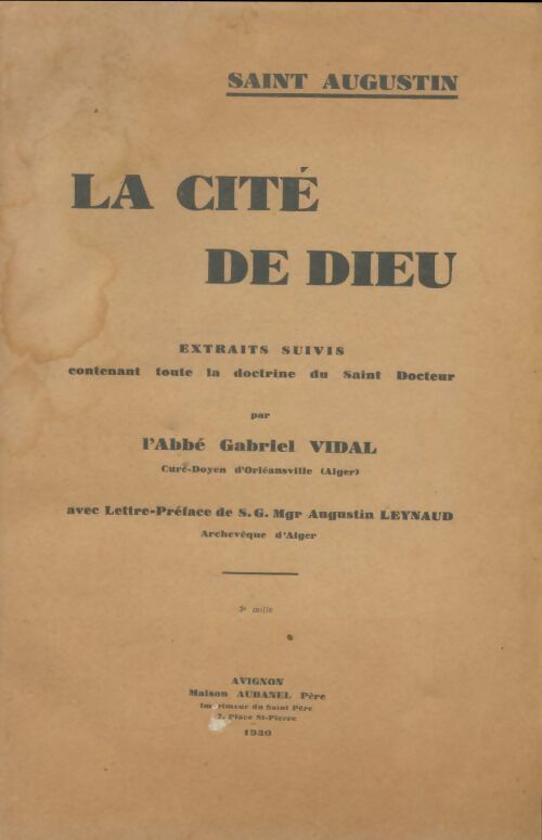 Livrenpoche : La cité de Dieu - Saint Augustin - Livre