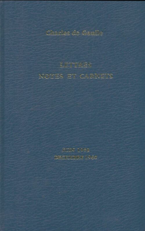 Livrenpoche : Lettres, notes et carnets 1958-1960 - Général Charles De Gaulle - Livre