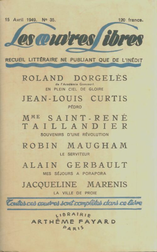 Livrenpoche : Les oeuvres libres n°35 - Collectif - Livre