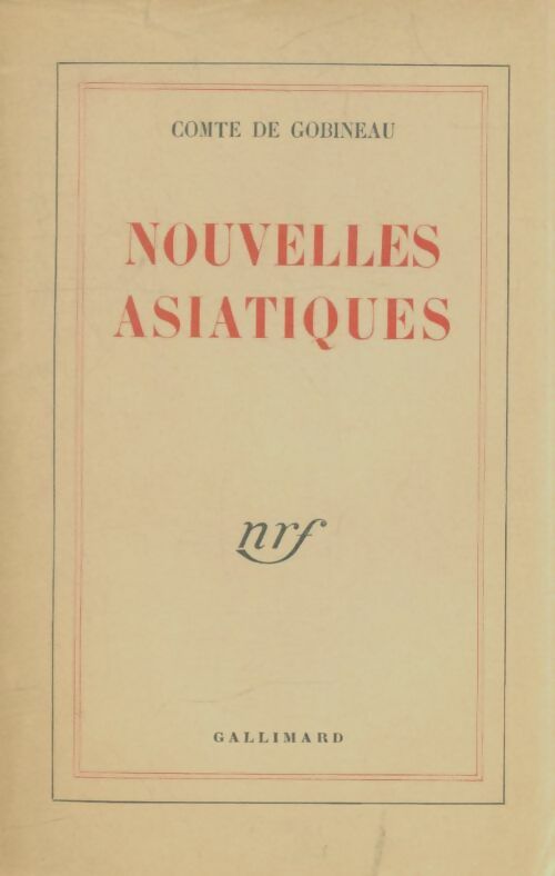 Livrenpoche : Nouvelles Asiatiques - Arthur De Gobineau - Livre
