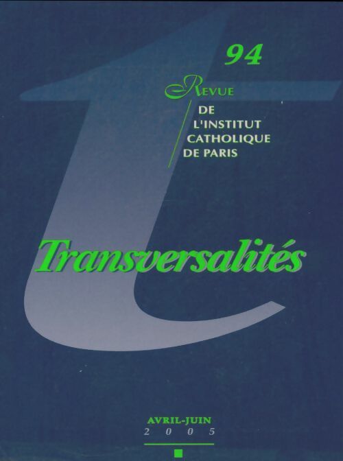 Livrenpoche : Transversalités n°94 - Collectif - Livre