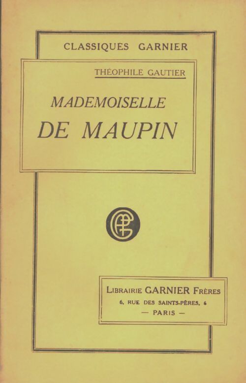 Livrenpoche : Mademoiselle de Maupin - Théophile Gautier - Livre
