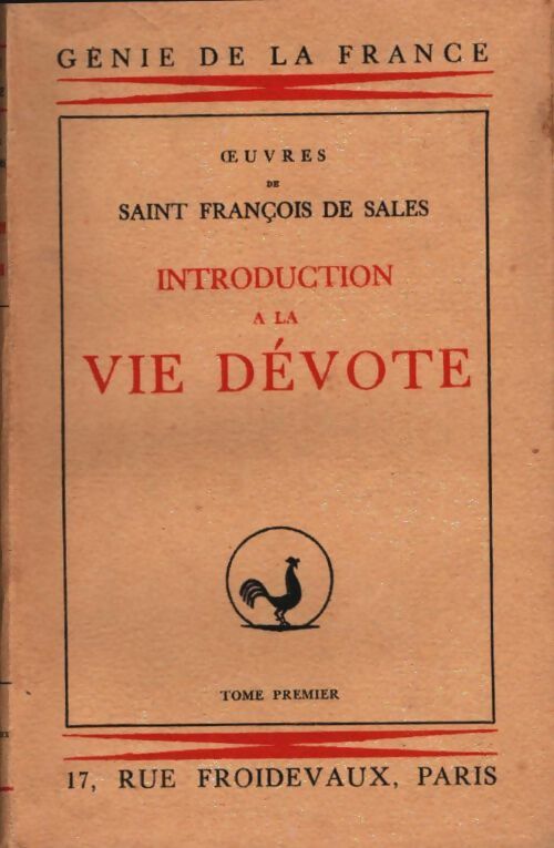 Livrenpoche : L'introduction à la vie dévote Tome I - Saint François De Sales - Livre