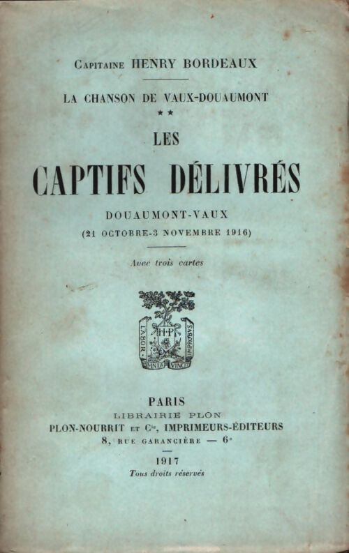 Livrenpoche : Les captifs délivrés - Henri Bordeaux - Livre